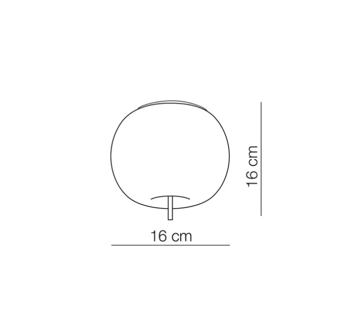 Plafonnier, Kushi 16, cuivre, blanc, Ø16cm, H16cm - KDLN