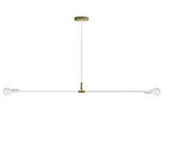 Plafonnier & Spot|Suspension*Zangra Plafonnier, lampe porcelaine et métal, , Ø110cm, H58,5cm - blanc