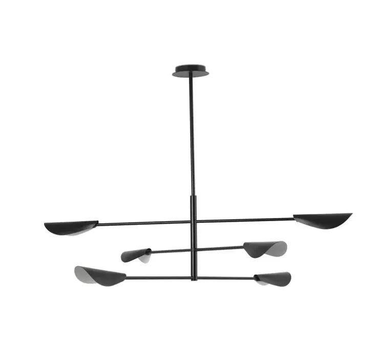 Plafonnier, Liggera, noir, Ø136,8cm, H27,9cm - Faro