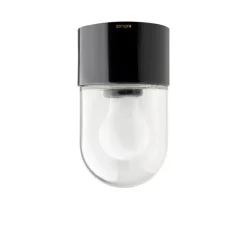 Plafonnier, light.005, avec Glass 002, noir, LED, Ø8,5cm, H14cm - Zangra