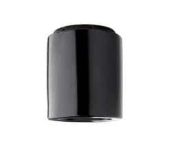 Plafonnier, light.013.004, noir brillant, Ø8,5cm, H12,5cm - Zangra