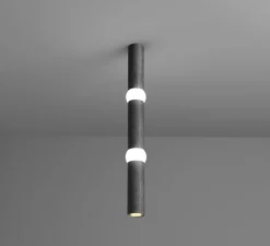 Plafonnier & Spot*Oblure Plafonnier, Lightbone L, , LED, Ø7,6cm, H83,6cm - noir