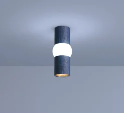 Plafonnier & Spot*Oblure Plafonnier, Lightbone S, , LED, Ø7,6cm, H24cm - bleu