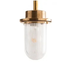 Plafonnier, light.o.102, laiton, IP64, Ø13,5cm, H35,5cm - Zangra