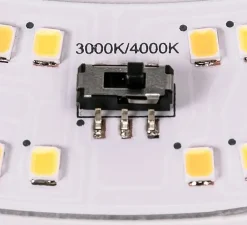 Plafonnier & Spot*SLV Plafonnier, LIPSY DOME 40, , IP44, LED, 3000K/4000K, 2200 lm, Ø35cm, H11cm - blanc