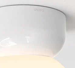 Plafonnier, Lyra 180, blanc brillant, IP44, Ø18cm, H24cm - Astro