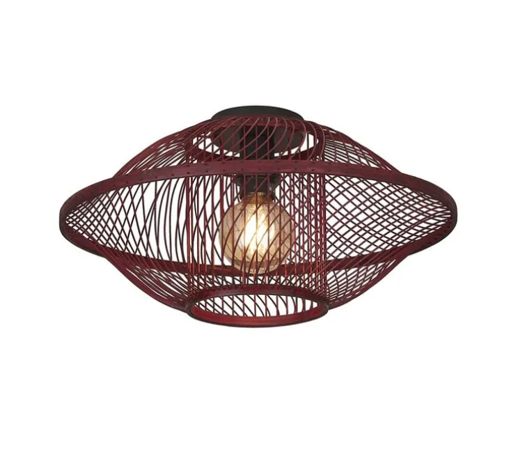 Plafonnier, Maui S, burgundy, Ø50cm, H25cm - Good&Mojo