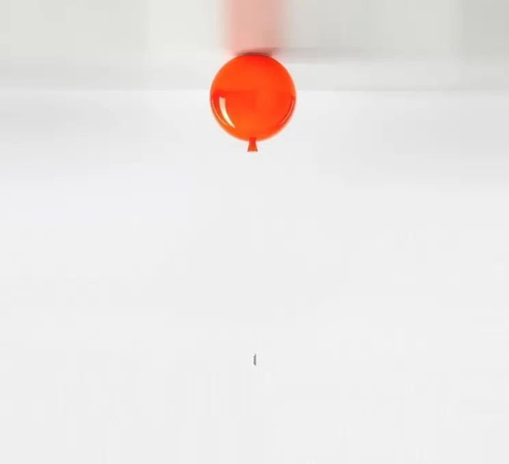 Plafonnier, Memory, ballon, Orange, brillant, Ø30cm - Brokis