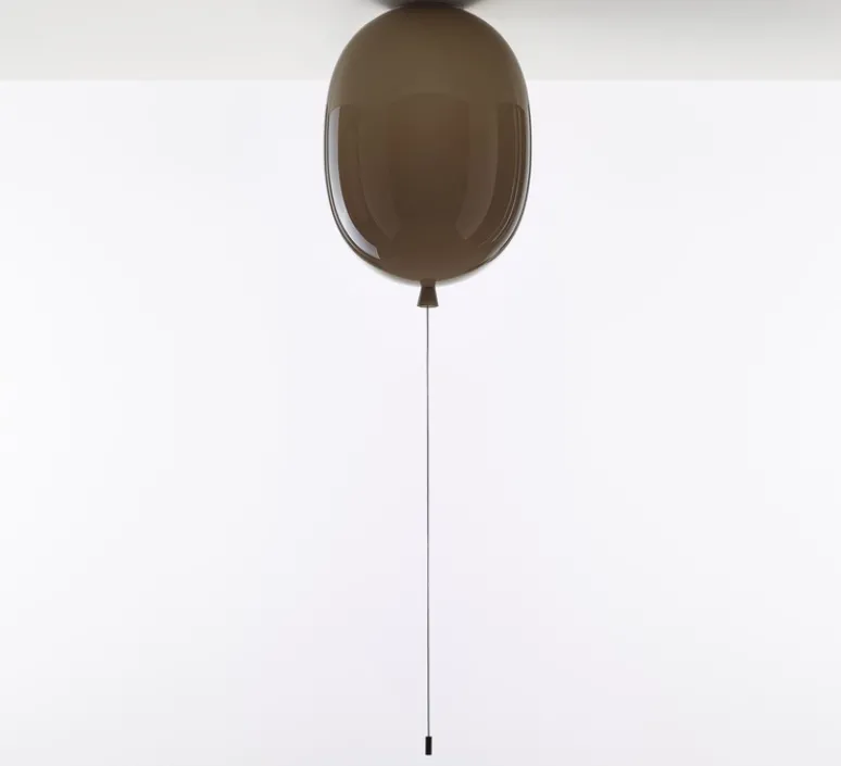 Plafonnier & Spot*Brokis Plafonnier, Memory Oval 350, , Ø35cm, H50,5cm - marron glossy