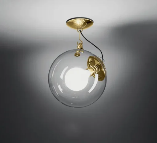 Plafonnier & Spot*Artemide Plafonnier, Miconos, , Ø30cm, H48cm - doré satiné