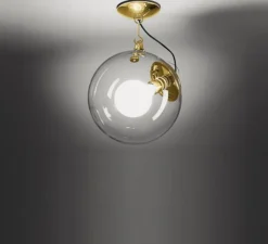 Plafonnier & Spot*Artemide Plafonnier, Miconos, , Ø30cm, H48cm - doré satiné