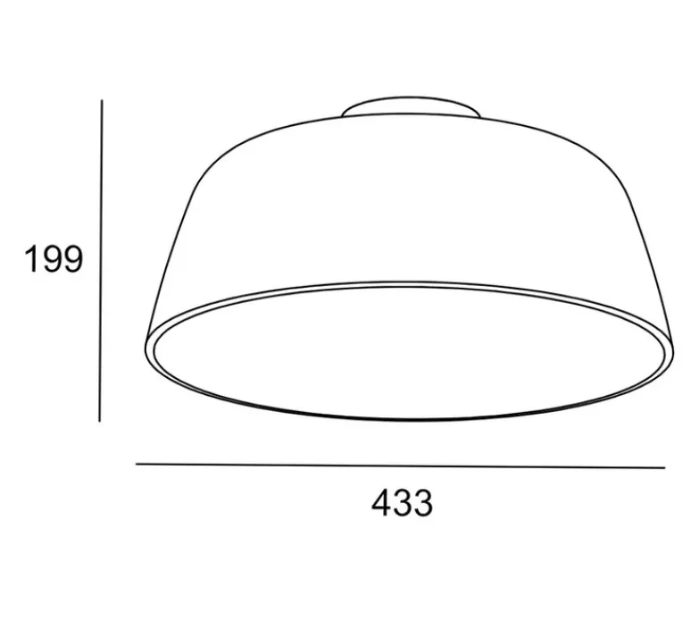Plafonnier & Spot*LEDS C4 Plafonnier, Miso, , Ø43,3cm, H19,9cm - blanc