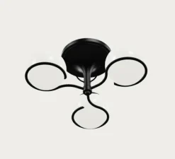 Plafonnier & Spot*Astep Plafonnier, Model 2042/3, , Ø65cm, H29cm - champagne