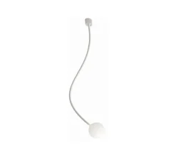 Plafonnier & Spot*Karman Plafonnier, Moony, 1 globe, , Ø15cm, H120cm - blanc