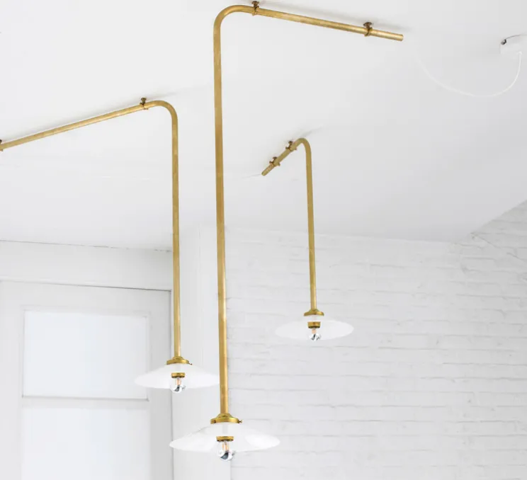 Plafonnier, N°1, laiton, L91,5cm, H93cm - Valerie_Objects