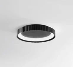 Plafonnier & Spot*Nedgis Plafonnier, Nike, , LED, 2700-3200-4000K, 4380 lm, ⌀39cm, H6,5cm - noir