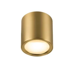 Plafonnier, Oculus, laiton, LED, dim to warm, 2000-3000K, 36-780 lm, Ø9cm, H9cm - SLV