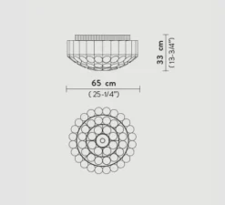 Plafonnier & Spot*Slamp Plafonnier, Odeon, , Ø65cm, H33cm - or