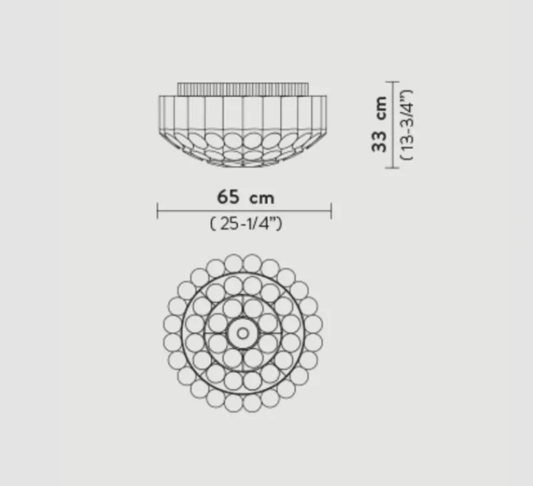 Plafonnier & Spot*Slamp Plafonnier, Odeon, , Ø65cm, H33cm - or