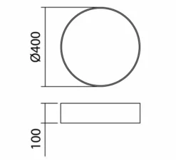 Plafonnier & Spot*MDC Plafonnier, Olga, rotin , Ø40cm, H10cm - blanc
