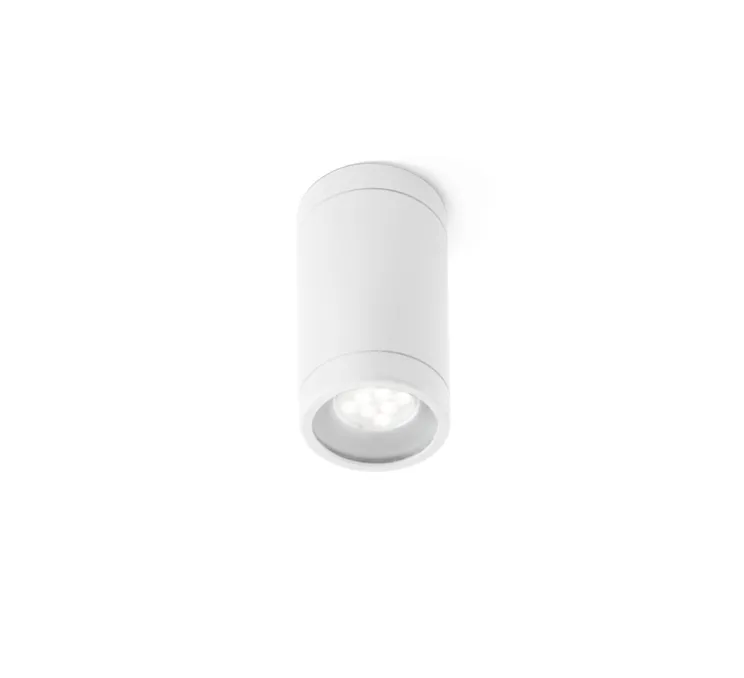 Plafonnier, Olot, blanc, Ø6cm, H10,5cm, IP44, 40° - Faro