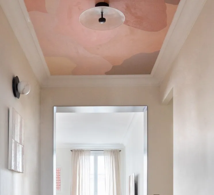 Plafonnier, Olot, blanc, Ø6cm, H10,5cm, IP44, 40° - Faro