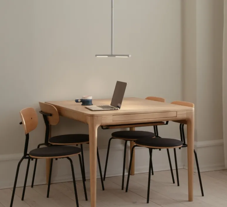 Plafonnier & Spot*Umage Plafonnier, Omni, , LED, dim, 2700K, 1200 lm, L74cm, H1,9cm - acier brossé