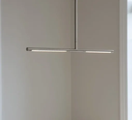 Plafonnier & Spot*Umage Plafonnier, Omni, , LED, dim, 2700K, 1200 lm, L74cm, H1,9cm - acier brossé