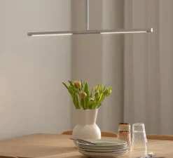 Plafonnier & Spot*Umage Plafonnier, Omni, , LED, dim, 2700K, 1200 lm, L74cm, H1,9cm - acier brossé