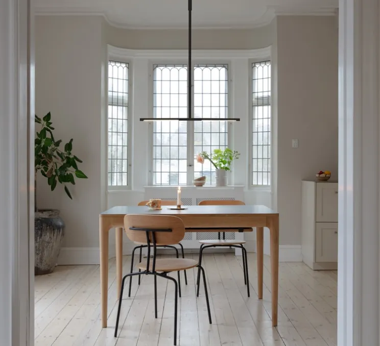 Plafonnier, Omni, noir, LED, dim, 2700K, 1200 lm, L74cm, H1,9cm - Umage