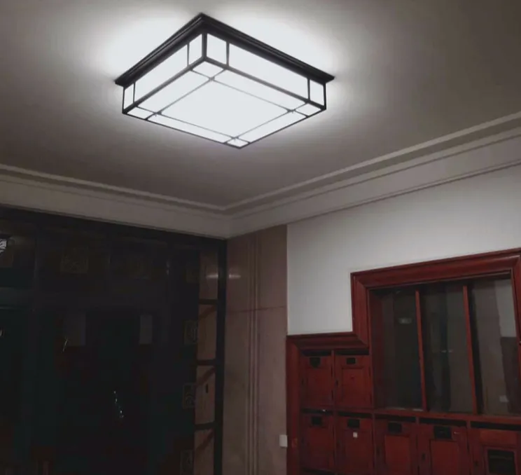 Plafonnier ou applique, Croisee 600 avec détecteur de mouvement, noir, LED, 3000K, 3520 à 8260lm, L60cm, H12cm - Raphaël Armand