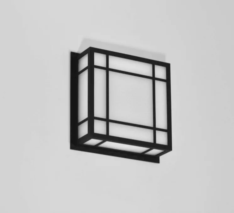 Plafonnier ou applique, Croisee 600 avec détecteur de mouvement, noir, LED, 3000K, 3520 à 8260lm, L60cm, H12cm - Raphaël Armand