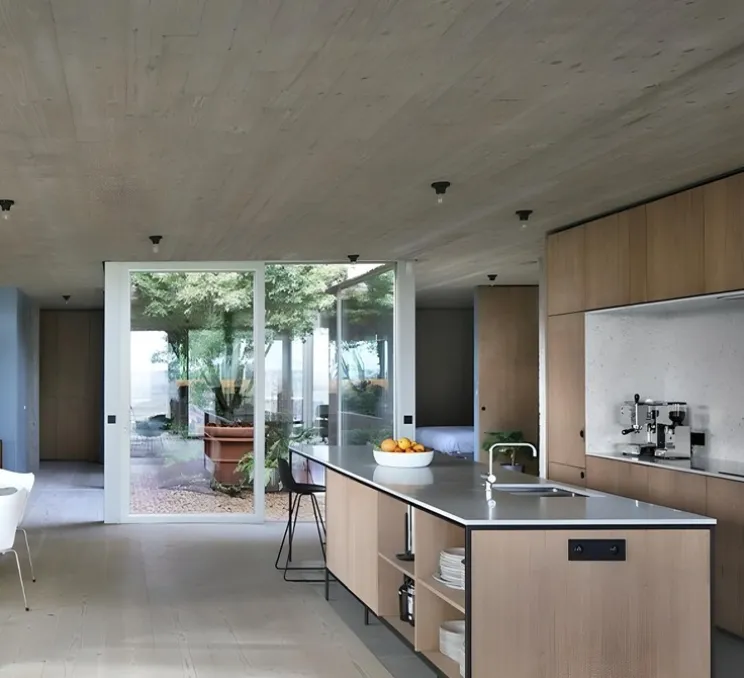 Plafonnier ou applique, Light.001, porcelaine noire, en saillie, Ø10, H5,5cm, Zangra