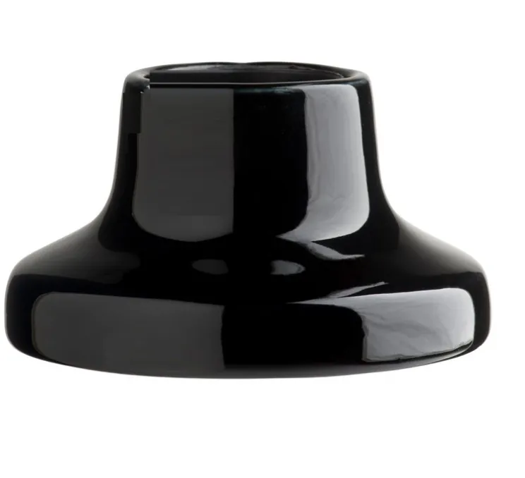 Plafonnier ou applique, Light.001, porcelaine noire, en saillie, Ø10, H5,5cm, Zangra