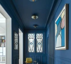 Plafonnier ou applique, Light.001, porcelaine noire, en saillie, Ø10, H5,5cm, Zangra