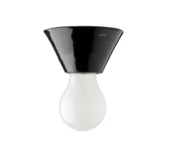 Plafonnier & Spot|Applique*Zangra Plafonnier ou applique, light.001, porcelaine e, Ø10, H5,5cm, noir