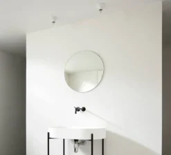 Plafonnier ou applique, light.001, porcelaine, blanc, en saillie, Ø10, H5,5cm, Zangra