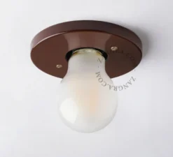 Plafonnier ou spot E27, adele, marron, L10cm, H10cm - Zangra