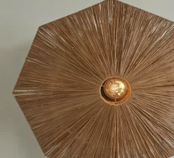 Plafonnier, Panama L, marron, Ø65cm, H7cm - Good&Mojo