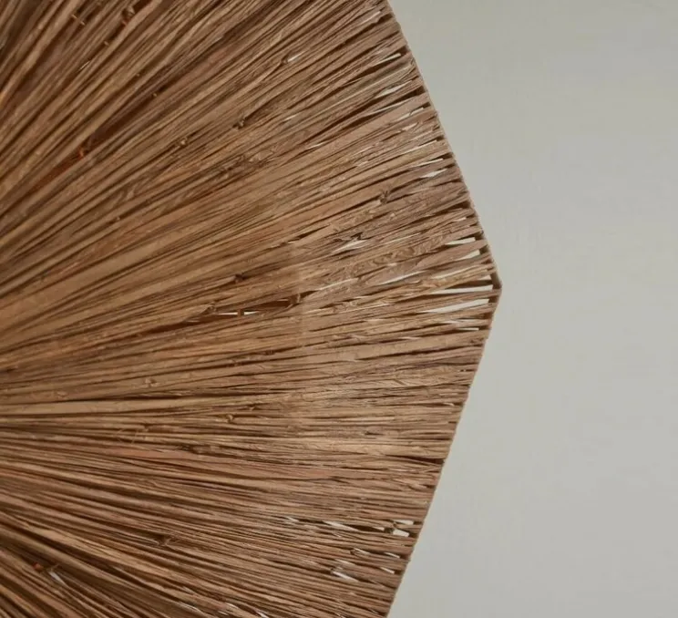 Plafonnier, Panama L, marron, Ø65cm, H7cm - Good&Mojo