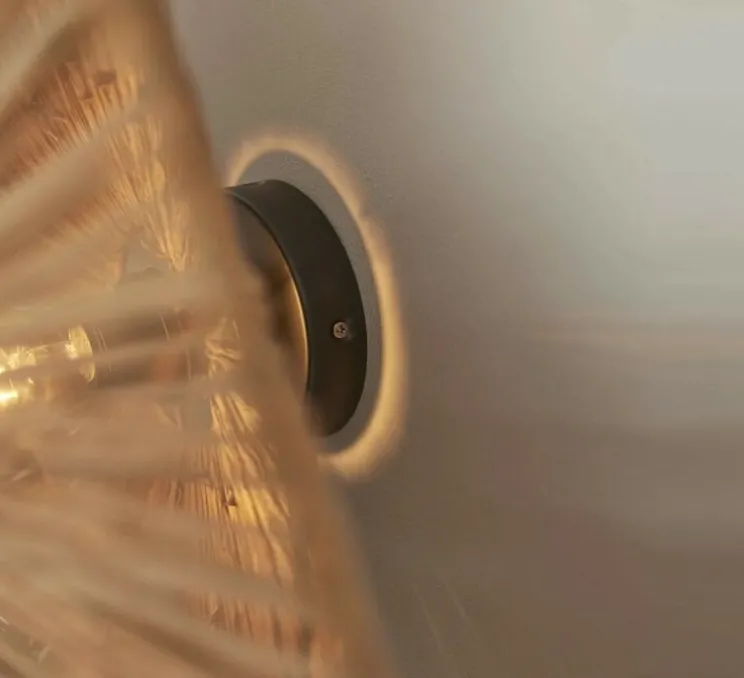 Plafonnier, Panama L, marron, Ø65cm, H7cm - Good&Mojo