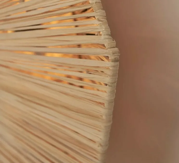 Plafonnier, Panama L, naturel , Ø65cm, H7cm - Good&Mojo