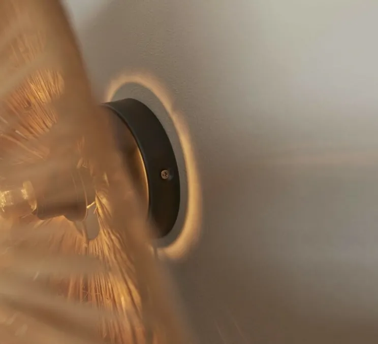 Plafonnier, Panama S, marron, Ø45cm, H5cm - Good&Mojo