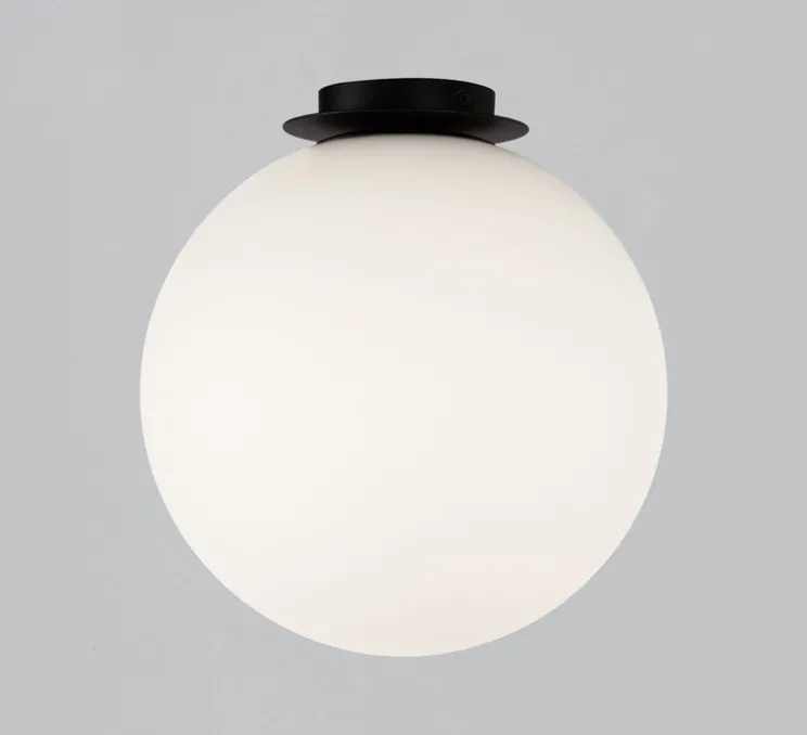 Plafonnier, Parma, noir, IP44, Ø30cm, H32cm - ACB