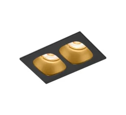 Plafonnier & Spot*Wever&Ducré Plafonnier, Pirro 2.0, , LED, 2700K, 800lm, L10cm, H4,3cm - Wever & Ducré noir et or