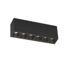 Plafonnier & Spot*Wever&Ducré Plafonnier, Pirro petit surface 6.0, , LED, dim, 2700K, 1020 lm, L16,2cm, H5cm - noir