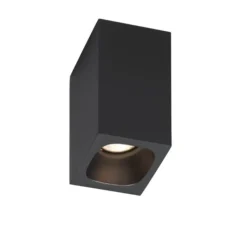 Plafonnier & Spot*Wever&Ducré Plafonnier, Pirro Surface 1.0, , LED, dim, 2700k, 385 lm, Ø5cm, H8cm - noir