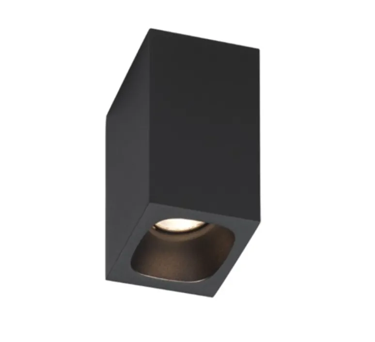 Plafonnier & Spot*Wever&Ducré Plafonnier, Pirro Surface 1.0, , LED, dim, 2700k, 385 lm, Ø5cm, H8cm - noir