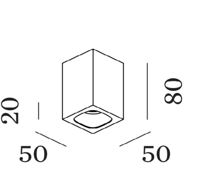 Plafonnier & Spot*Wever&Ducré Plafonnier, Pirro Surface 1.0, , LED, dim, 2700k, 385 lm, Ø5cm, H8cm - noir