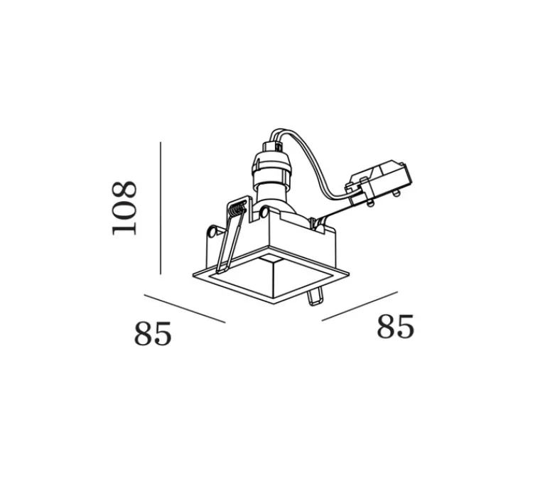 Plafonnier & Spot*Wever&Ducré Plafonnier, Plano IP44 1.0 PAR16, , IP44,Ø8,5cm, H10,8cm - Wever & Ducré blanc
